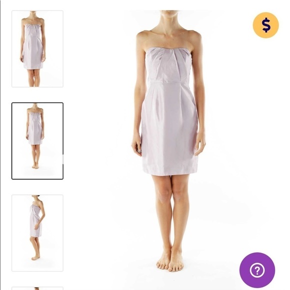 J. Crew purple strapless dress size 4P - Picture 1 of 14